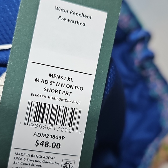 Alpine Design Men's Blue and Green Swim Trunks XL New - Picture 5 of 6